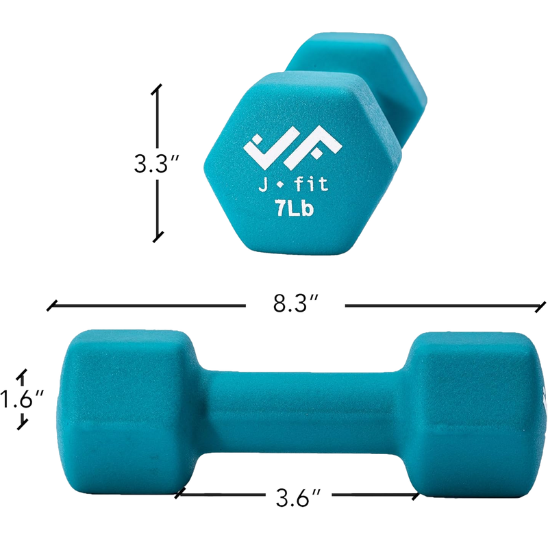 Neoprene Dumbbell 7 lb, J/Fit Neoprene Dumbbell 7 lb specs
