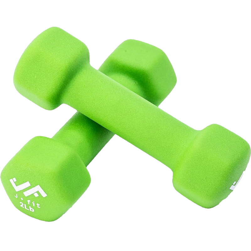 Neoprene Dumbbell 2 lb, J/Fit Neoprene Dumbbell 2 lb pair