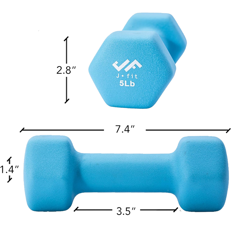 Neoprene Dumbbell 5 lb, J/Fit Neoprene Dumbbell 5 lb specs