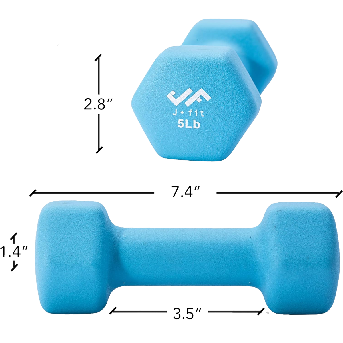 Neoprene Dumbbell 5 lb alternate view