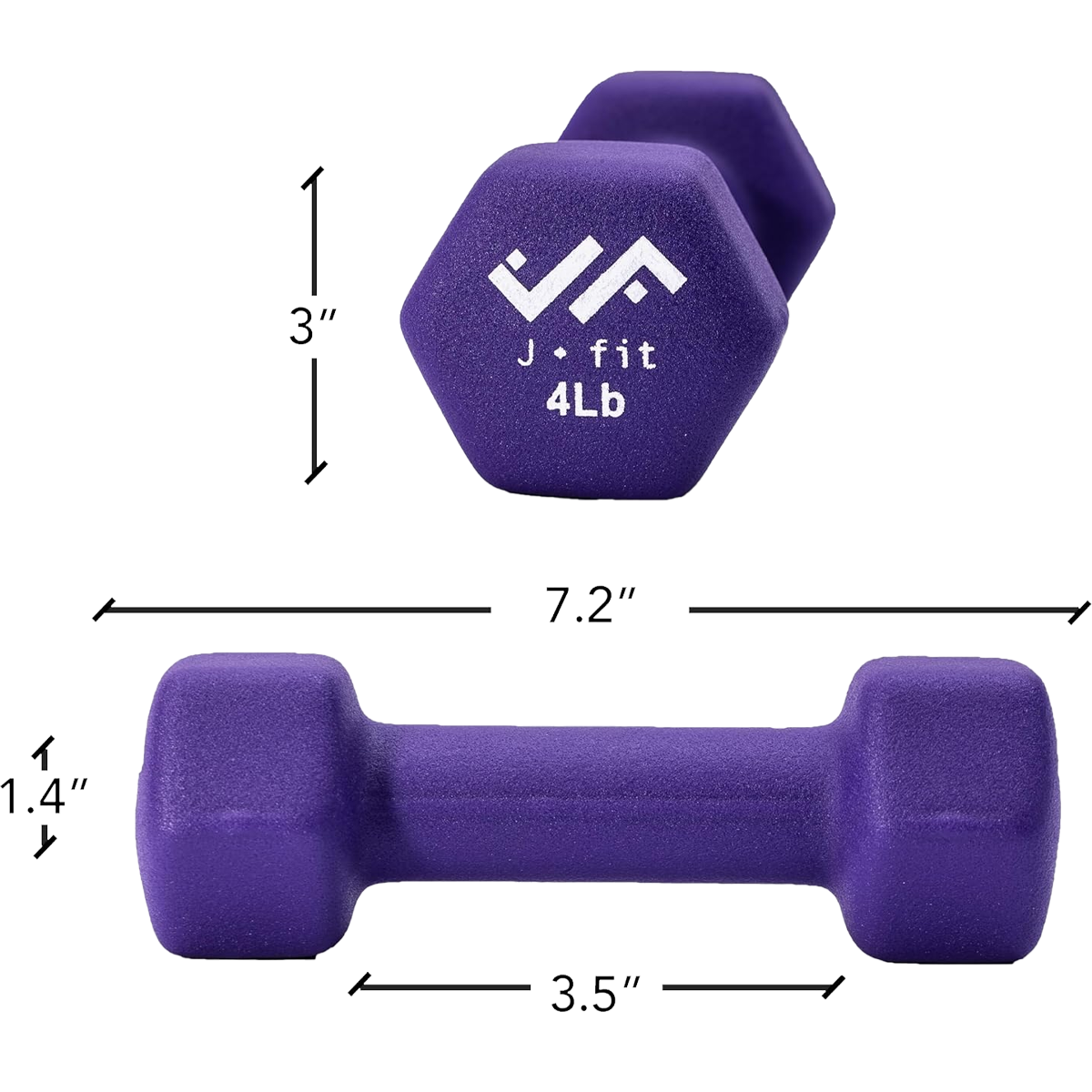 Neoprene Dumbbell 4 lb alternate view