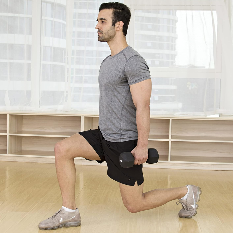 Neoprene Dumbbell 20 lb, J/Fit Neoprene Dumbbell in hand