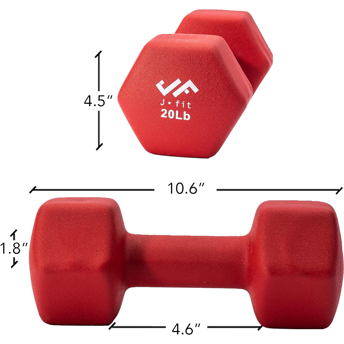 Neoprene Dumbbell 20 lb alternate view