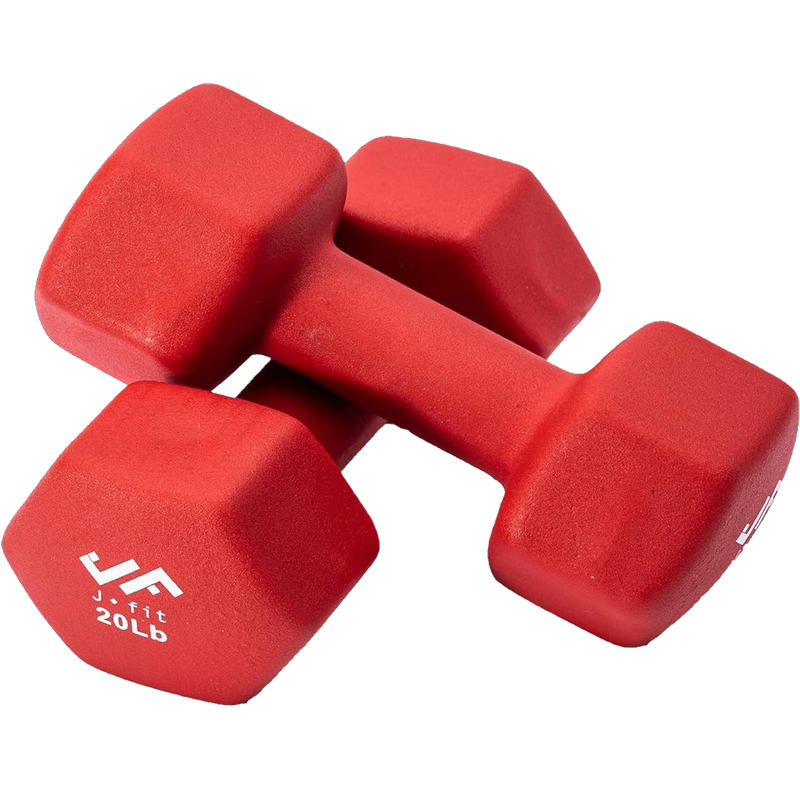 Neoprene Dumbbell 20 lb, J/Fit Neoprene Dumbbell 20 lb pair