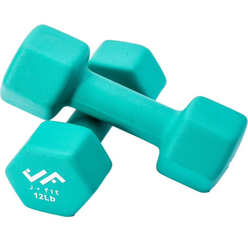 Neoprene Dumbbell 12 lb, J/Fit Neoprene Dumbbell - 12 lb pair