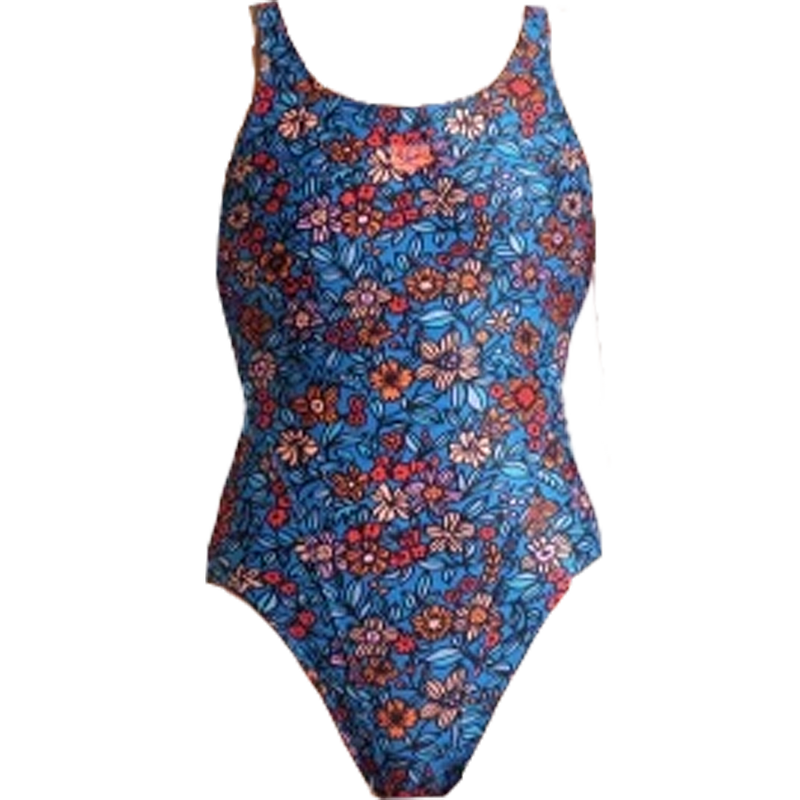 Youth Micro Floral Tech Back One Piece, Featured Image