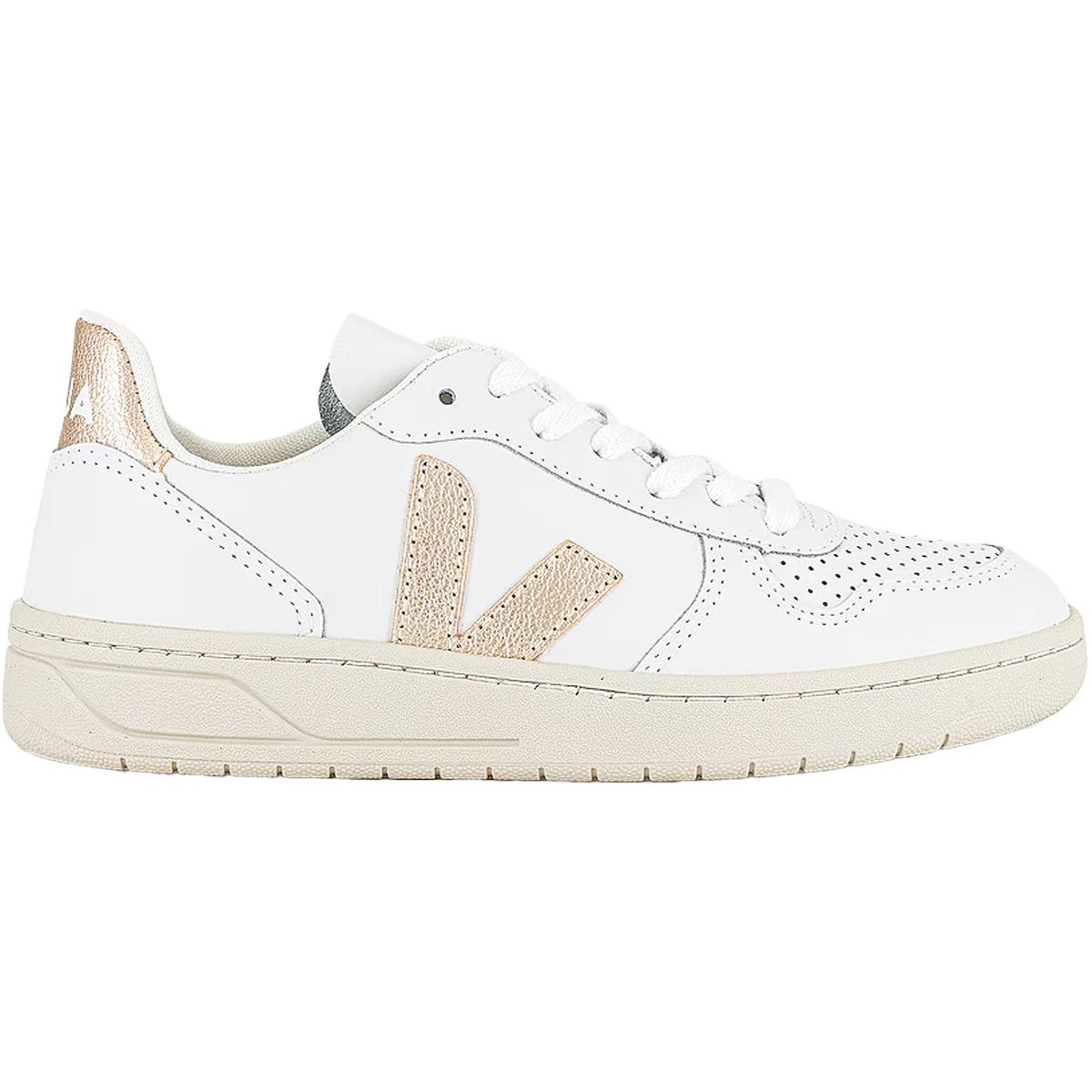 Veja Women's V-10 in Extra White/Platine