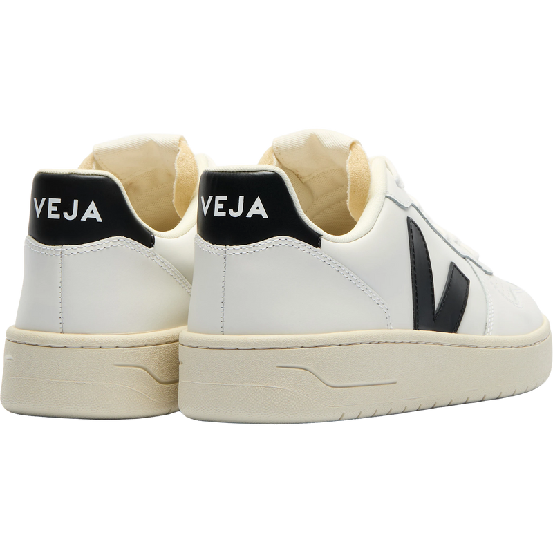 Men's V-10, Veja Men's V-10 in Extra-White/Black pair back right