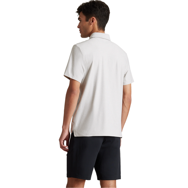 WFH Polo, Rhone WFH Polo in Sleet Gray/White Heather back