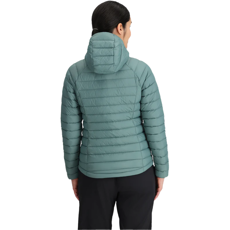 Women's Transcendent Down Hoody, Women's Transcendent Down Hoody in Neptune back