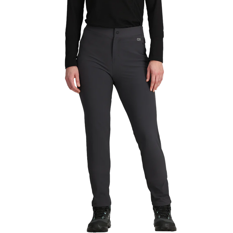 knee length dresses for ladies Carhartt Women's Rugged Flex Relaxed Fit Canvas Fleece Lined Pant Shadow / 18 / Reg main image 1