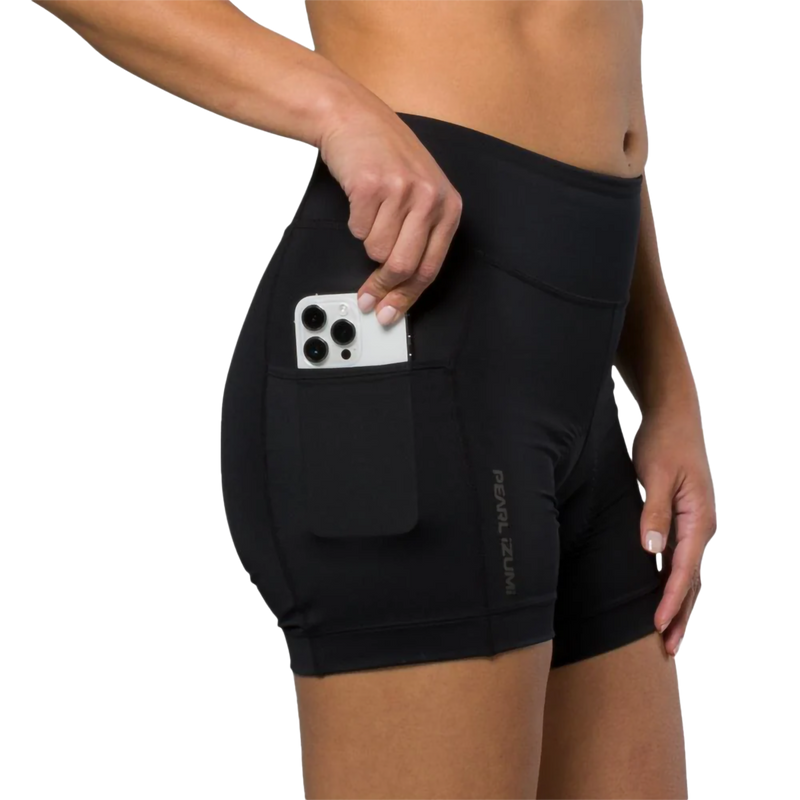 Women's Sugar 5 Inch Cycling Short, Pearl Izumi Women's Sugar 5 Inch Cycling Short in Black right pocket