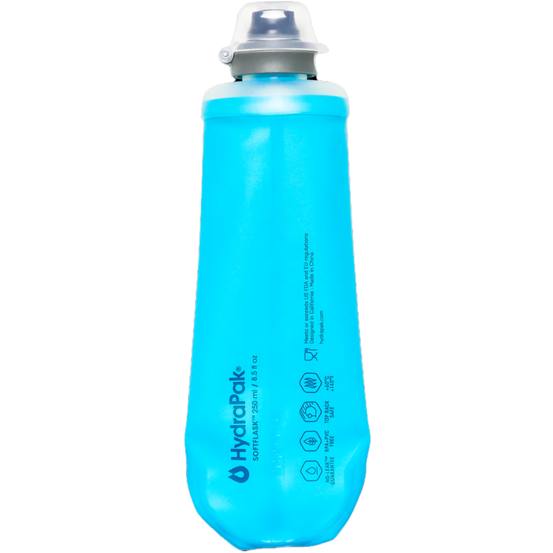 Softflask 250 ml, Hydrapak Softflask 250 ml in Malibu Blue back