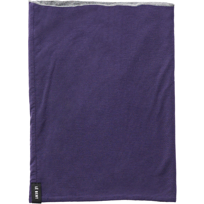 Le Bent Youth Youth Midweight Neck Gaiter 260 in Nightshade/Heather Grey