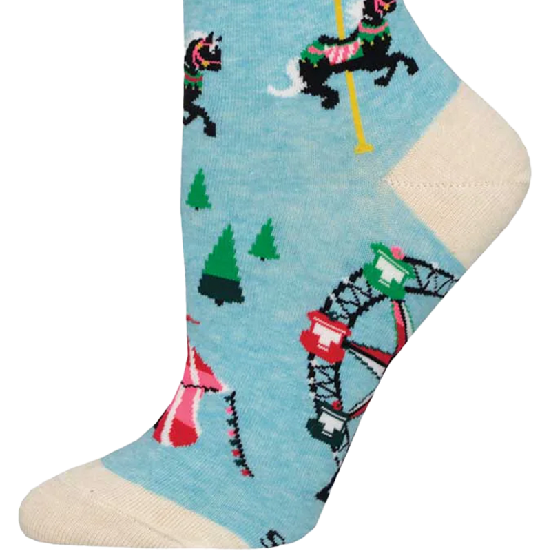 Women's Christmas Fair, Socksmith Women's Christmas Fair toe and heel