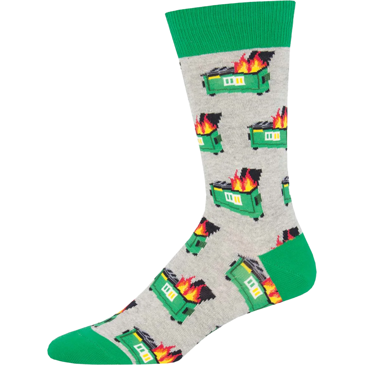 Socksmith Dumpster Fire in Heather Grey