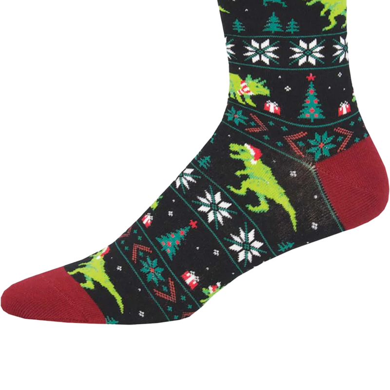 Santasaurus Rex, Socksmith Santasaurus Rex toe and heel