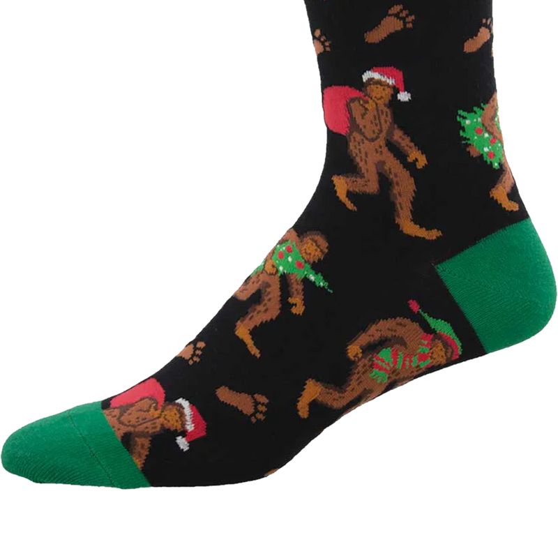 Big Foot Christmas, Socksmith Big Foot Christmas toe and heel