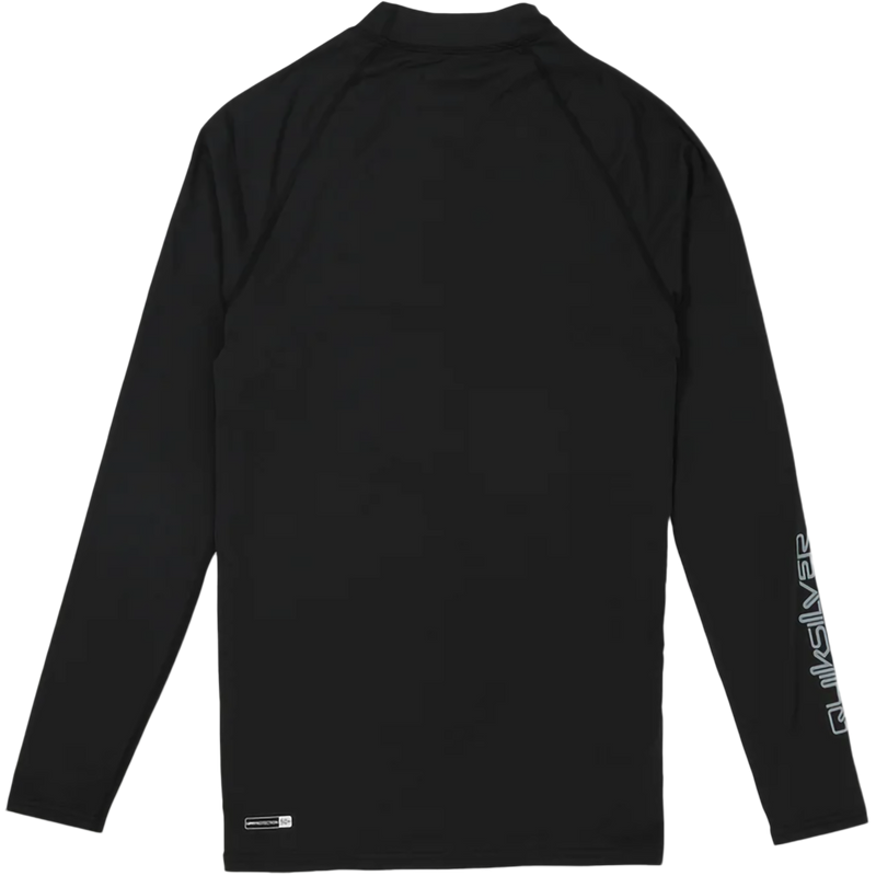 Men's Everyday UPF50 Long Sleeve Rashguard, Quiksilver Men's Everyday UPF50 Long Sleeve in BLK Black back