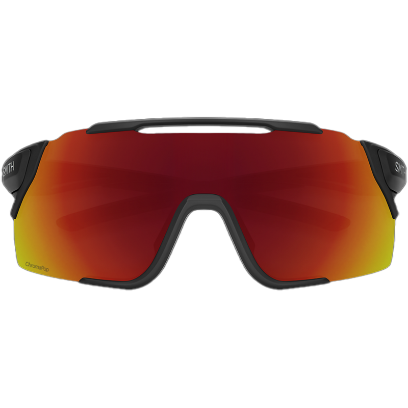 Attack MTB, Smith Attack MTB in Matte Black CP Red Mirror front