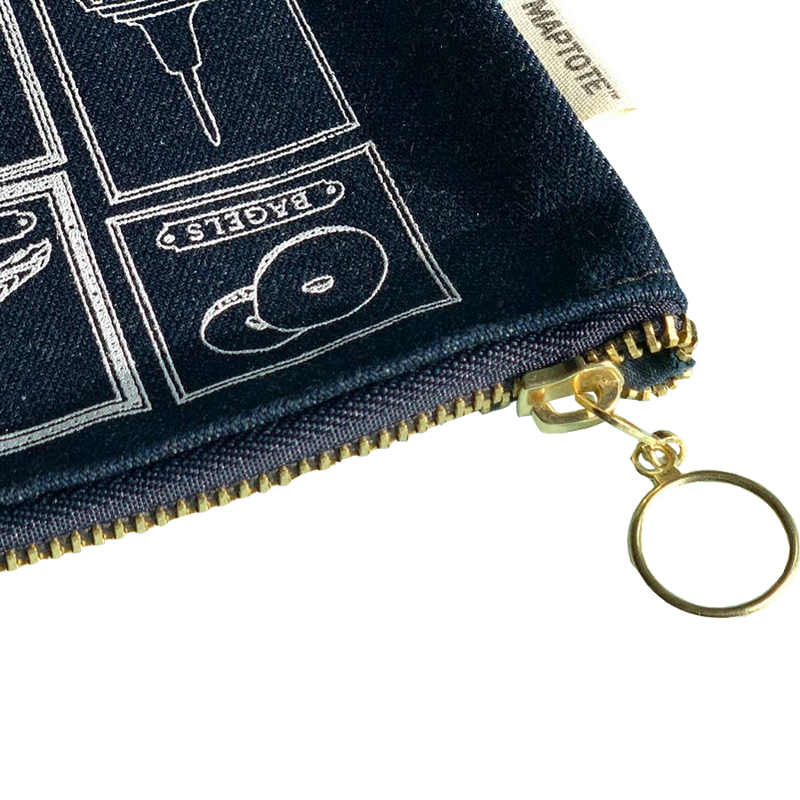 Los Angeles Flat Zip Pouch, Maptote Los Angeles Flat Zip Pouch zipper