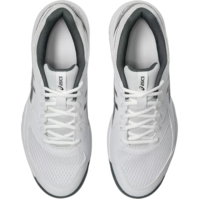 Men's Gel-Dedicate 8 Pickleball, Asics Men's Gel-Dedicate 8 Pickleball in 105 White Gunmetal pair top