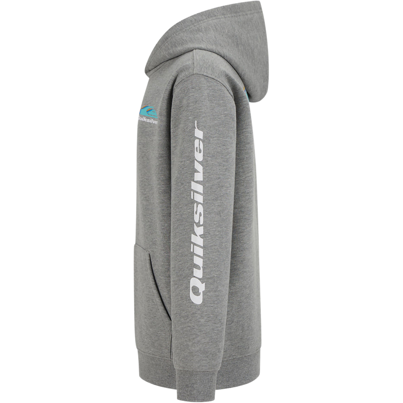 Youth Omni Wave Hoodie, Quiksilver Youth Omni Wave Hoodie in 033-Medium Grey Heather left