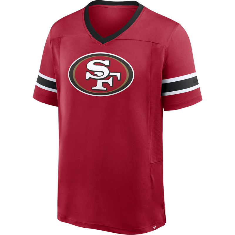Men's 49ers Pigskin Hashmark Short Sleeve Top, Featured Image
