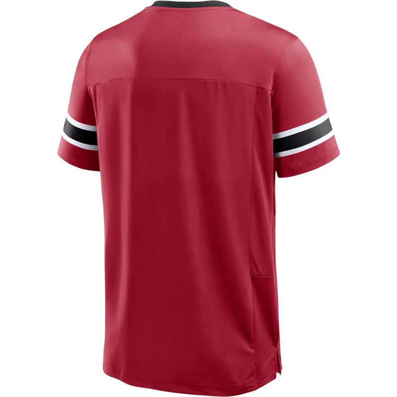 Men's 49ers Pigskin Hashmark Short Sleeve Top, Fanatics Men's 49ers Pigskin Hashmark SS Top back