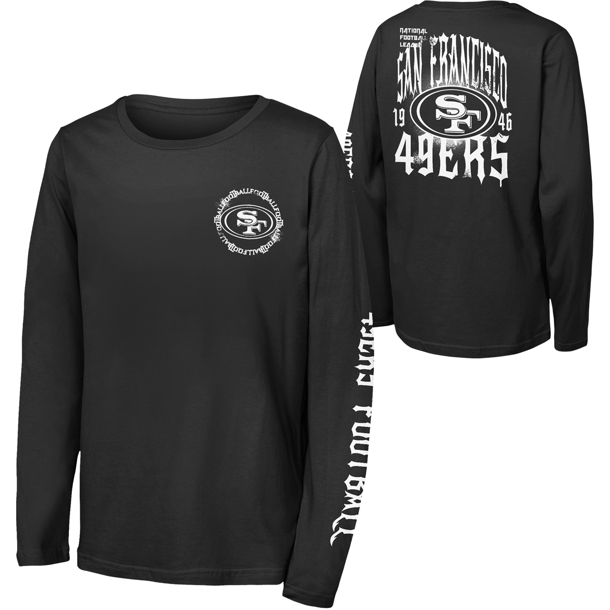 Youth 49ers Rumble Sleeve Long Sleeve alternate view