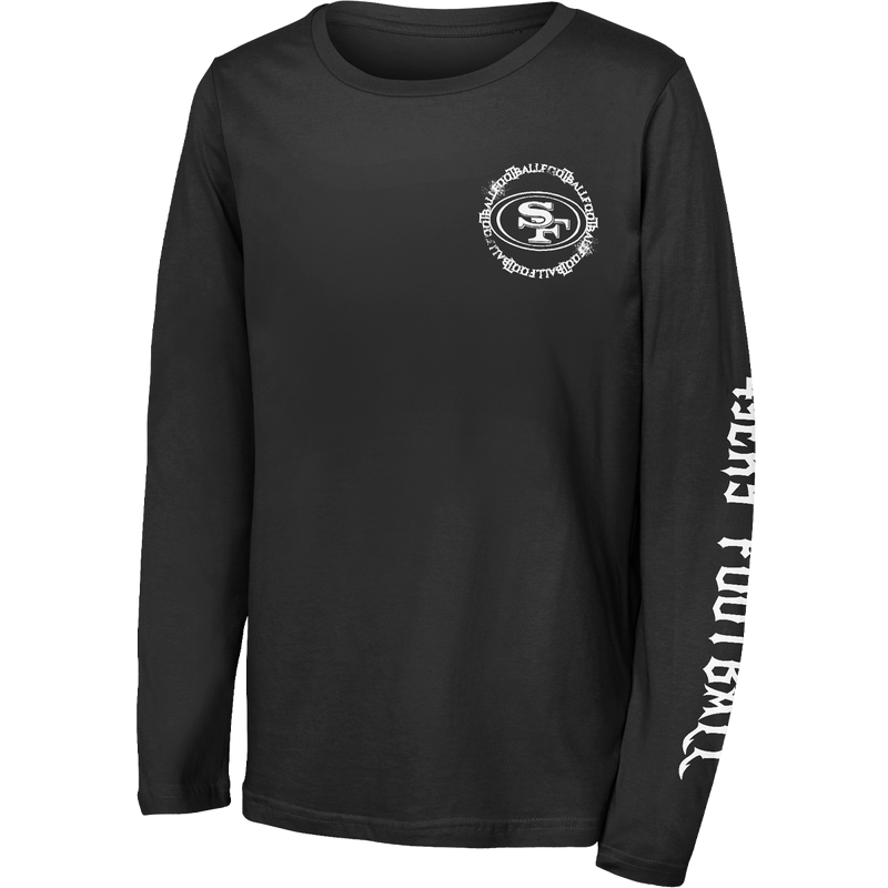 Youth 49ers Rumble Sleeve Long Sleeve, Outerstuff Youth 49ers Rumble Sleeve Long Sleeve Front