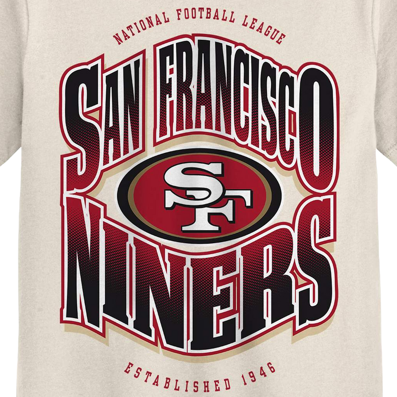 Youth 49ers Huddle Tee, Outerstuff Youth 49ers Huddle Tee front graphic