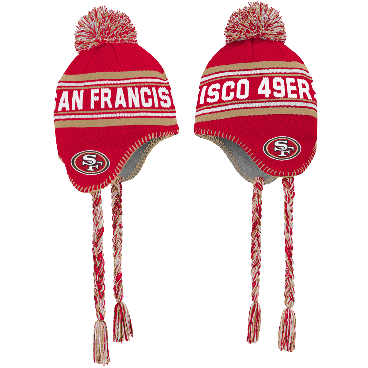 Youth 49ers Jacquard Tassel Knit with Pom alternate view
