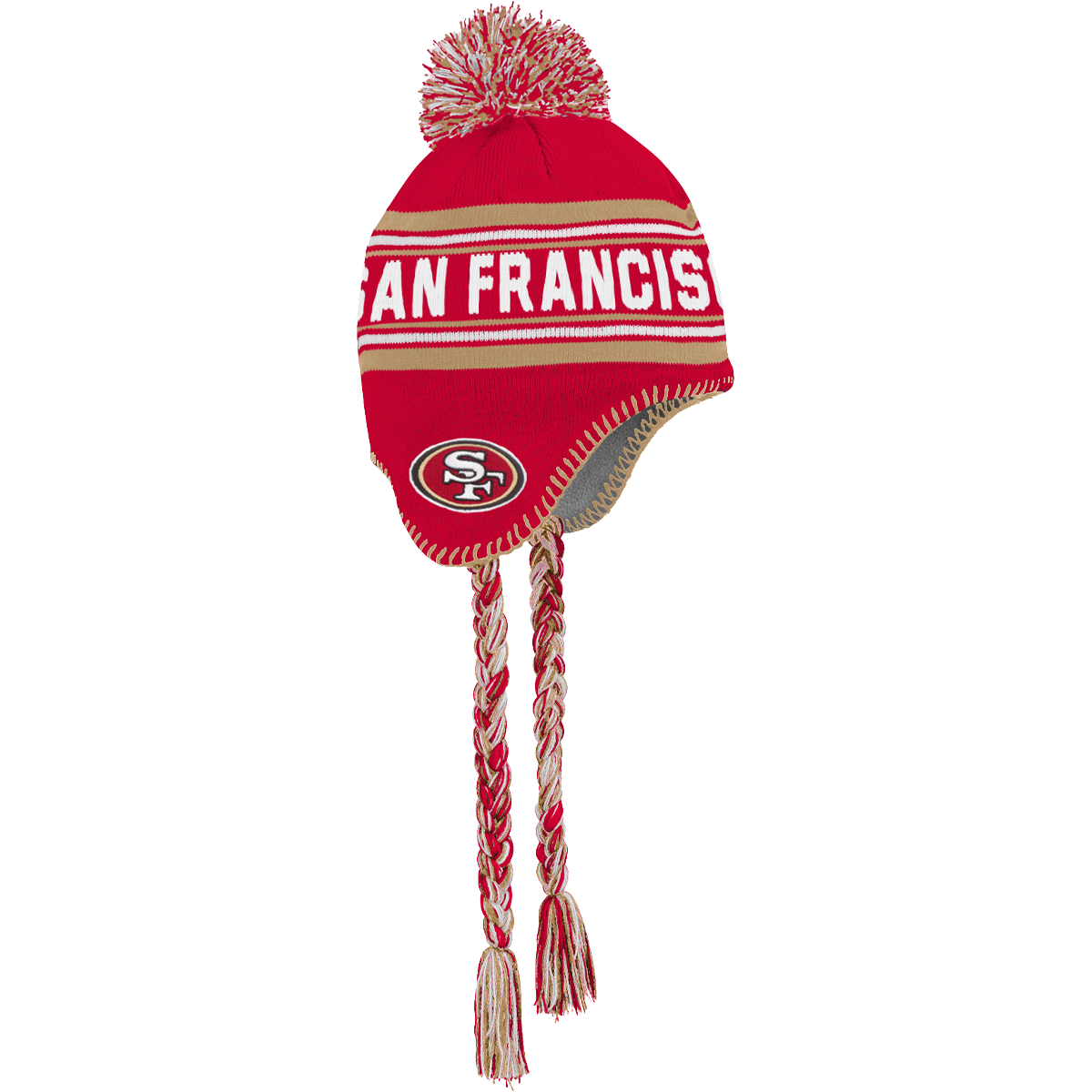 Youth 49ers Jacquard Tassel Knit with Pom alternate view