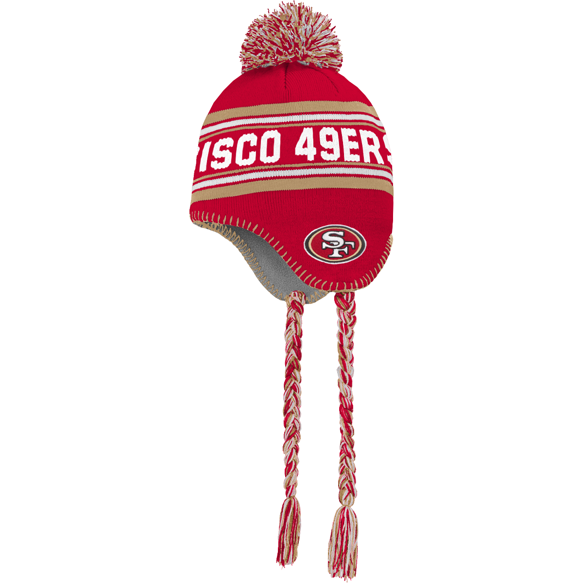 Youth 49ers Jacquard Tassel Knit with Pom alternate view