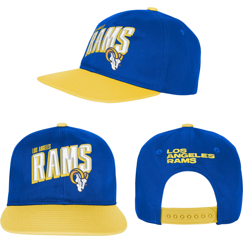 Youth Rams Essentials Deadstock Snapback, Outerstuff Youth Rams Essentials Deadstock Snapback Multiple Angles