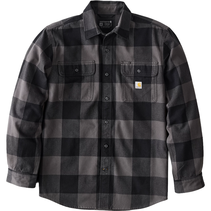Men's Heavyweight Flannel Long Sleeve Plaid Shirt, Featured Image