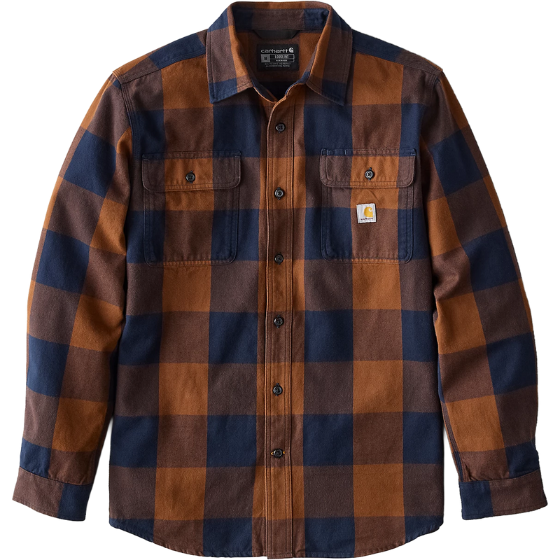 Men's Heavyweight Flannel Long Sleeve Plaid Shirt, Featured Image