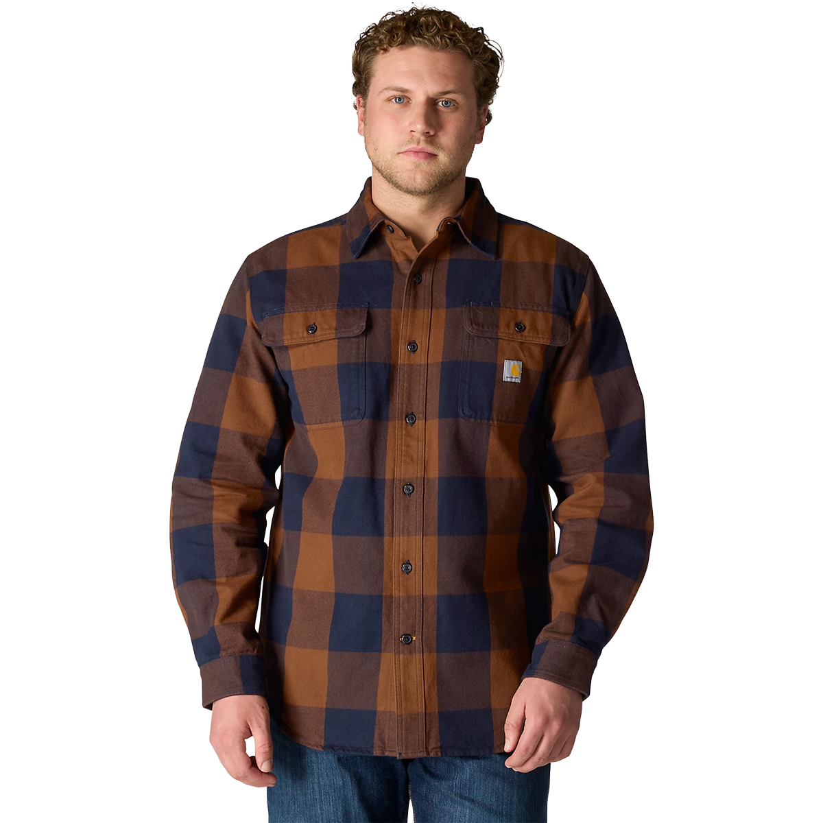 Men's Heavyweight Flannel Long Sleeve Plaid Shirt alternate view