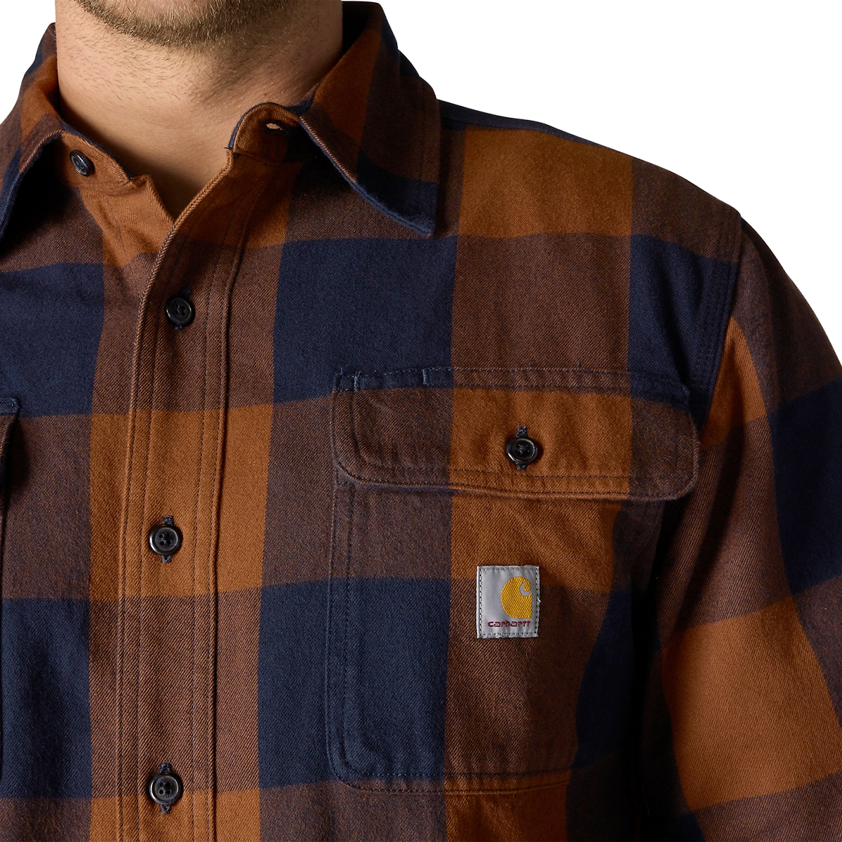Men's Heavyweight Flannel Long Sleeve Plaid Shirt alternate view