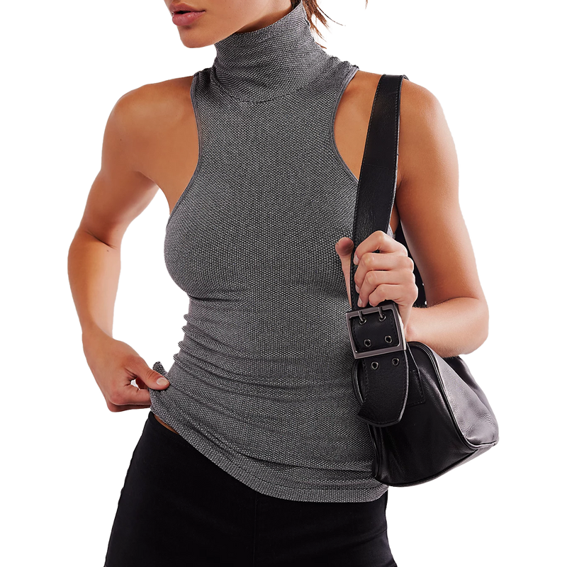 Women's Always Ready Seamless Turtleneck Tank, Featured Image