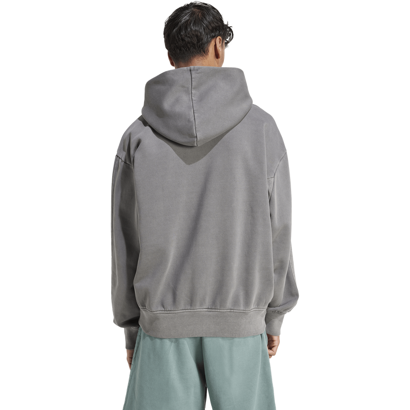 Men's All SZN Fleece Hoodie, Adidas Men's All SZN Fleece Hoodie in Pigment Dye Black back