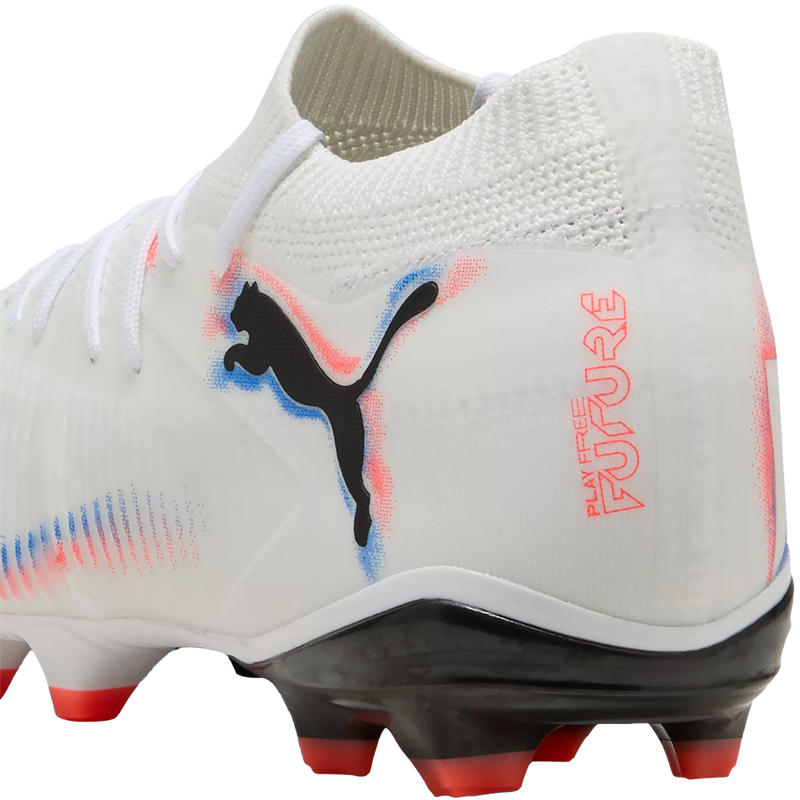Women's Future 8 Match FG/AG, Puma Women's Future 8 Match FG/AG in 01-Puma White/Puma Black/Glowing Red heel