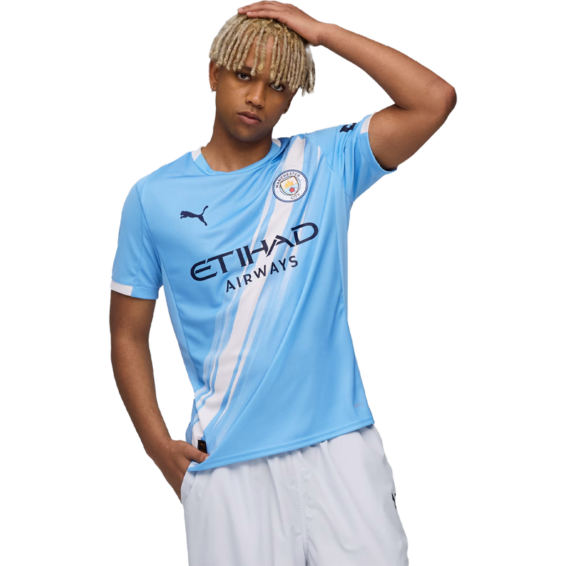 Men's Manchester City FC Home Jersey Replica, Puma Men's Manchester City FC Home Jersey Replica Front