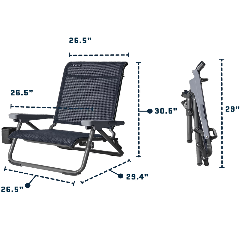 Hondo Beach Chair, Yeti Hondo Beach Chair in Navy specifications