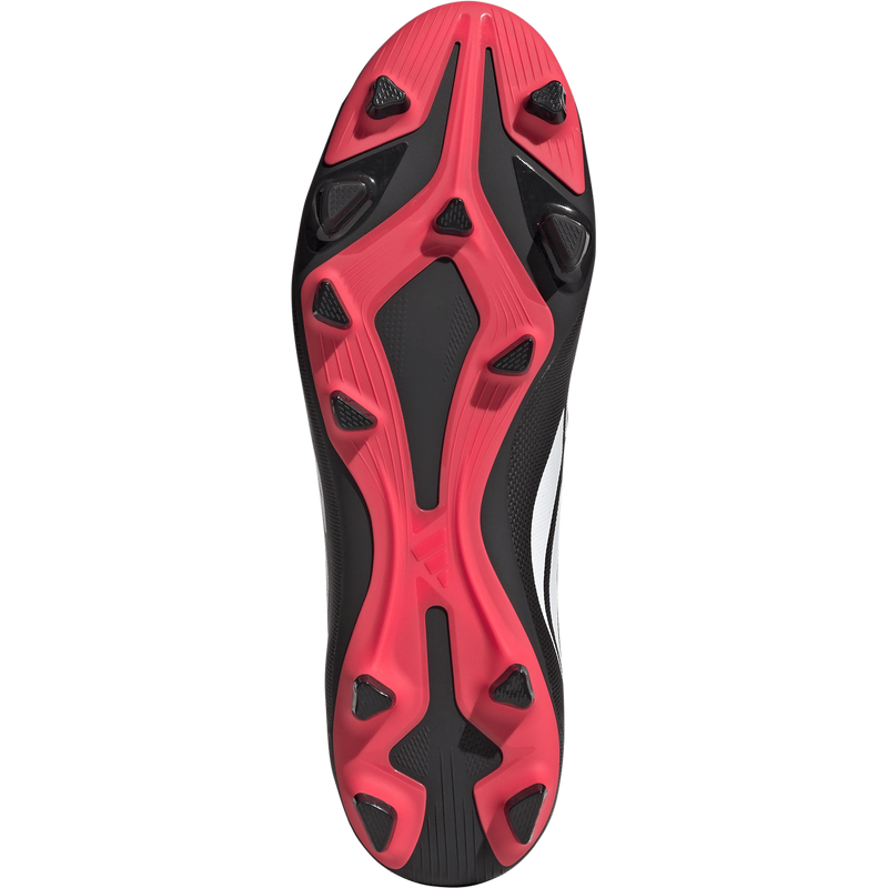 Predator Club FG/MG, Adidas Predator Club FG/MG in Core Black/White/Lucid Red bottom