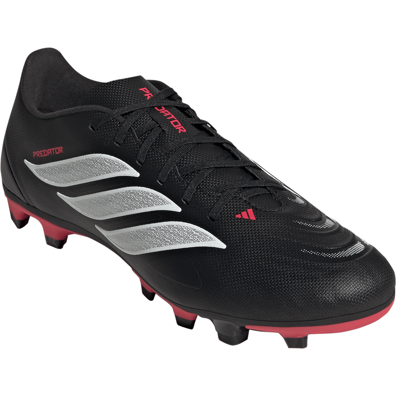Predator Club FG/MG, Adidas Predator Club FG/MG in Core Black/White/Lucid Red right front