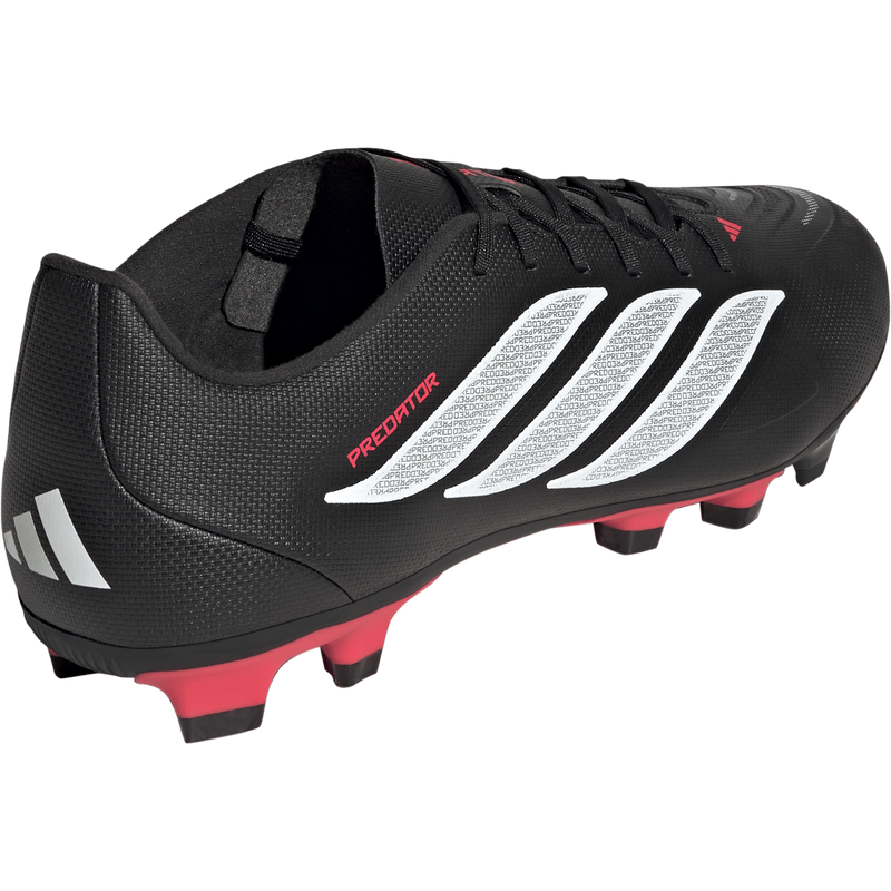 Predator Club FG/MG, Adidas Predator Club FG/MG in Core Black/White/Lucid Red right rear