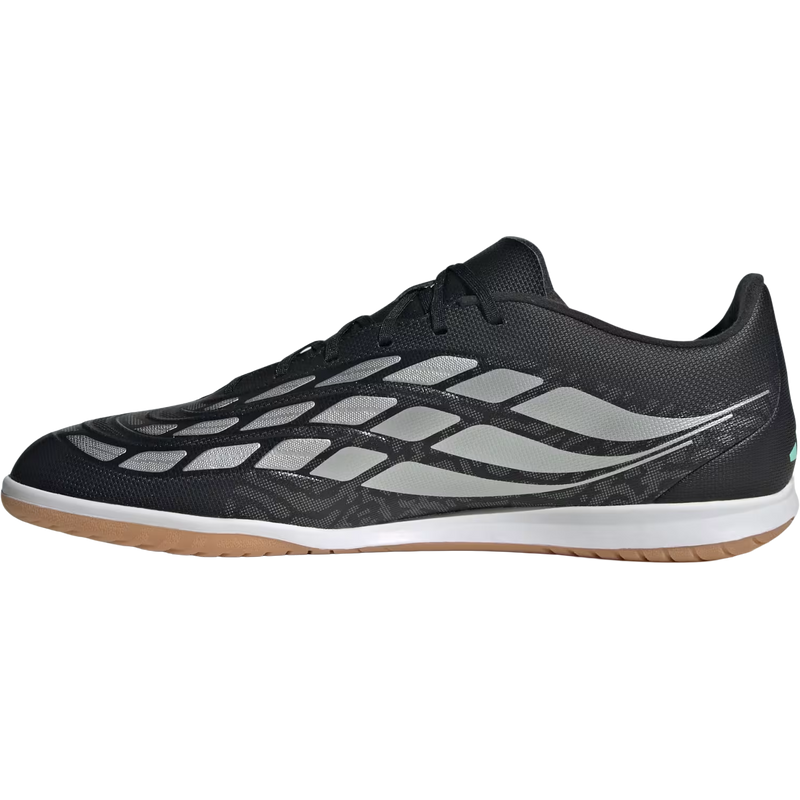 Predator Club Indoor Sala, Adidas Predator Club Indoor Sala in Core Black/Silver Metallic/Pulse Mint inside profile