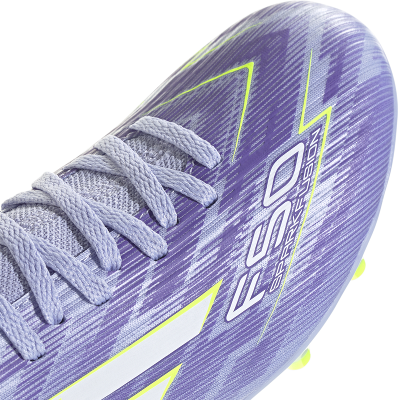 Women's F50 Sparkfusion Club FG/MG, Women's F50 Sparkfusion Club FG/MG in Purple Rush/Violet Tone/Lucid Lemon toe